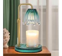 Lámpara calentadora de velas con temporizador, calentador eléctrico de cera para velas con altura ajustable y regulador de intensidad para cera perfumada, decoración de fragancias para el hogar y