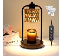 Lámpara calentadora de velas con temporizador: calentamiento eléctrico de cera derretida regulable para Yankee Candles, grande, regalo de cumpleaños y Navidad para mujeres, mamá, habitación, nueva