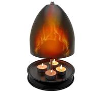 Lámpara calentadora de velas de metal de 27 cm con regulador - Lámpara calentador de velas para velas Yankee Candle | Calentador de fragancias sin llama para decoración del hogar, dormitorio y