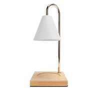 Lámpara Calentadora Velas, Fusión de Cera de Vela sin HumoCalentador Velas de Luz Regulable con 2 BombillasLámpara Calor de Vela Decoraciones Románticas para Dormitorio Oficina