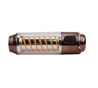 Lámpara Camping Portátil ABS+PC para Senderismo Pesca | 1000 lúmenes máx, para batería recargable, USB incluido, ideal noche oscura, larga duración(Copper)