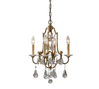 Lámpara CANDELA 14 Bronce Antiguo Cortable 4xE14 Ø41cm Sala De Estar Comedor
