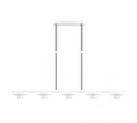 Lampara ciudad del cabo 5l 30w 4000k blanco/plata regx104x15 cm 2400