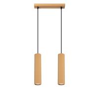 Lámpara Colgante 2-flammig Moderno B: 30 CM H: Máx. 90 En Oro GU10 Pendelleuchte