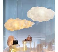 Lámpara Colgante 3D de Nubes de Algodón Creativas - Lámpara de Techo Decorativa con 3 Luces para Dormitorio, Sala de Estar y Tienda