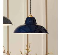 Lámpara colgante Anglepoise Original 1227 Brass Midi Wide, azul