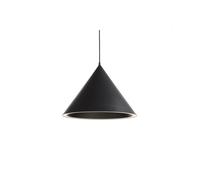 Lámpara Colgante Anular Grande Negro