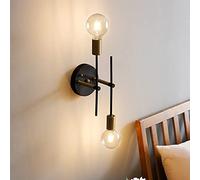 Lampara Colgante，Aplique Pared Interior， Vintage Ceiling Light Ceiling Light Fixture Metal Cage Ceiling Lampshade for Living Room Kitchen Bedroom Hallway Loft L