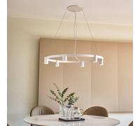 Lámpara colgante Arcchio Brinja, blanca, Ø 94 cm, 6 luces, GU10