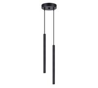 SOLLUX lighting Lámpara Colgante - Lámpara de Techo Acero - 1 Pantalla - Bombilla LED - Negro Arche