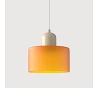 Lámpara Colgante Art Deco Moderna Macaron Lámpara Colgante de Techo Salón Dormitorio Lámparas Colgantes para Cocina Restaurante Cafetería (Orange 1)