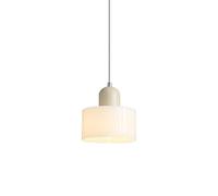 Lámpara Colgante Art Deco Moderna Macaron Lámpara Colgante de Techo Salón Dormitorio Lámparas Colgantes para Cocina Restaurante Cafetería (White 1)