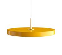 Lámpara Colgante Asteria Amarillo con Tapa de Latón
