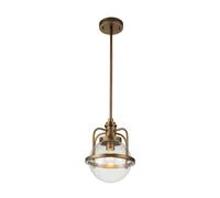 Lámpara Colgante Baño IP44 En Latón E27 Redondo Pantalla de Bola Ø 24CM Lámpara