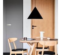 Lámpara colgante Benjamin de FRANDSEN, Ø 30 cm, negra