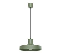 SOLLUX lighting Lámpara colgante lámpara colgante - lámpara de techo acero - 1 luz - lámpara LED bombilla - verde oliva Bilo