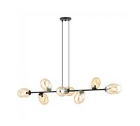 Lámpara colgante bimala ámbar 8 luces marca wonderlamp