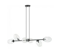 Lámpara colgante bimala transparente 6 luces marca wonderlamp