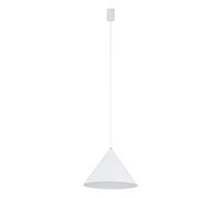 Lámpara Colgante Blanca Ø 35 Cm H: Max. 130 Cm Ajustable Metal Retro
