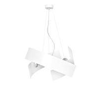 Lámpara Colgante Blanca Ø45cm Moderna Estilosa LUNDY Para Comedor Sala