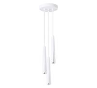 Lámpara Colgante Blanca G9 Para Comedor Dormitorio Redonda Ø19,5 cm, Moderno