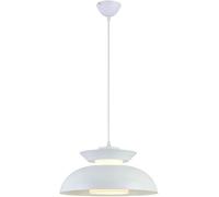 Lámpara Colgante Blanca, lámpara Colgante LED para Oficina, lámpara Industrial para sobre Fregadero, lámpara Colgante Tipo Domo para Cocina, Estilo rústico, Sala de Estar, lámpara acrílica