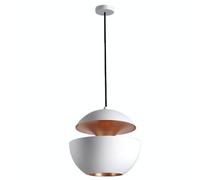 Lámpara Colgante Blanco/Cobre 35 cm
