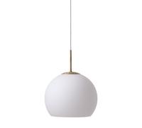 FRANDSEN Lámpara colgante bola, blanco opal, Ø 25 cm, cristal