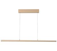 Lámpara colgante Borena | Color arena | Elevador de cables | L: 113 cm, ancho: 6,5 cm | Altura regulable 70 - 180 cm | con pulsador regulable | Ajuste de temperatura de color 3 niveles | 1 x LED 34 W