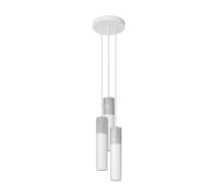 Sollux Lighting Lámpara de techo blanco, gris acero, concreto alt. 110 cm