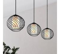 Lindby - Cedrice Lámpara Colgante Black/White