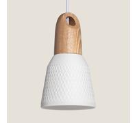 Lámpara Colgante Cerámica y Madera Retilles