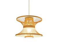 Lámpara Colgante China De Bambú Para Restaurante, Estilo Japonés, Tipo Farol De Bambú, Para Salón De Té, Con Cable De Suspensión Ajustable, Tejida A Mano, Para Comedor, Sala De Estar, Entrada YNAHZAOK