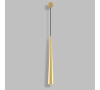 Lámpara colgante cilíndrica moderna de 5 W - Lámpara de interior de aluminio para sala de estar y restaurante, elegante accesorio de techo, diseño contemporáneo, solución de iluminación elegante LWX