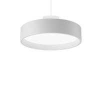Lámpara Colgante Circular LP con Difusor de Ópalo, Diámetro 26, 3000 K, Interruptor Dali, Blanco Tenue