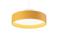 Lámpara Colgante Circular LP con Difusor de Ópalo, Diámetro 45, 3000 K, con Interruptor Dali, Color Amarillo Tenue