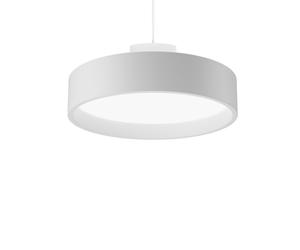 Lámpara Colgante Circular LP con Difusor Prismático Ø26, 3000 K y Interruptor Dali, Blanco Tenue