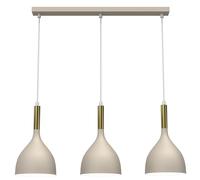 Lámpara Colgante Cocina Metal Beige Oro Largo 72 CM E27 Elegante Pendelleuchte