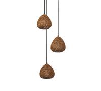 Lámpara Colgante Comedor OSRAM E27 Ø36,7 cm Papel Metal Luz 1 Negro/Marrón