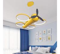 Lámpara colgante con forma de dibujos animados for habitación 丨Luminaria colgante con apariencia de avión 丨Lámpara colgante creativa, simple y linda for habitación de princesas,Lujo