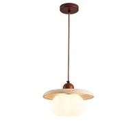 Lámpara Colgante con Pantalla En Forma de Calabaza Luz Colgante de Piedra de Cueva Amarilla Luminaria Nórdica para Cocina Comedor Dormitorio Cafetería
