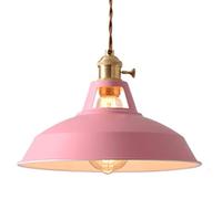 Lámpara Colgante Creativa Amena de Color, lámpara Colgante de Metal con Personalidad, lámpara de araña de un Solo Cabezal con Base E27, iluminación Decorativa para cafeterías, Tiendas de Ropa y c