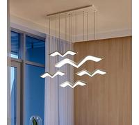 Lámpara Colgante Creativa LED con atenuación segmentada, Hermosa lámpara Colgante Decorativa con Forma de Gaviota, Ideal para Dormitorio, Sala de Estar y Bar (5 Luces)
