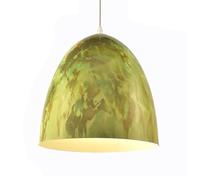 Lámpara Colgante Creative Colors de Altura Ajustable, Acabado metálico de Mediados de Siglo, Ideal para Isla de Cocina o Comedor, lámpara Colgante Industrial de 30 cm (Bombilla no incluida) (Verde)