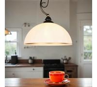 Lámpara Colgante Cristal Pantalla Ø30cm Estilo Moderno Pendelleuchte Mesa Salón