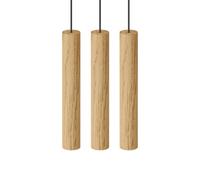 Lámpara Colgante de 3 Campanas Chimes de Roble