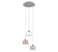 Lámpara colgante de 3 luces Trio Kaprun redonda Ø 29cm - 311630306