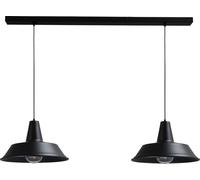 Lámpara Colgante De Alta Calidad Negra Ø45cm 2xE27 L:130cm Hecha A Mano