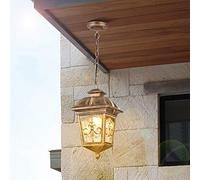 Lámpara Colgante de Aluminio Europea, Iluminación Exterior, Impermeable, para Techo, Exterior, Resistente a la Lluvia, para Decoración Des, Balcones, Patios Y Pasillos, E27.