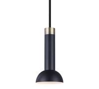 Lámpara Colgante de Antorcha con Diseño de Halo, Negro/antiguo